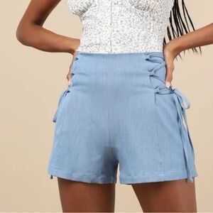 NEW High-Waisted Blue Shorts